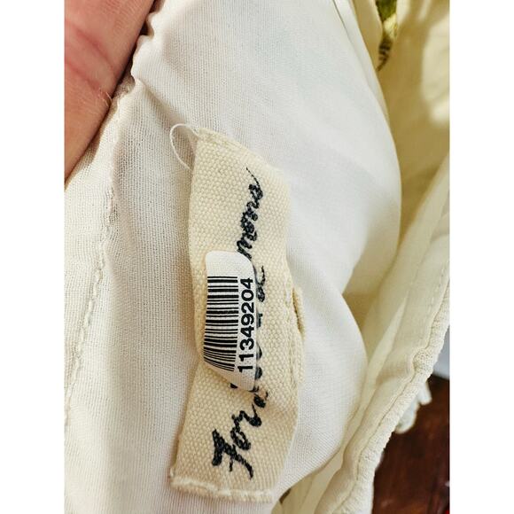 FOR LOVE AND LEMONS Yellow White Lemonade Crossback Tie Back Romper size Large - Picture 10 of 11